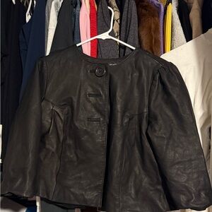 Women's Black Leather Jacket